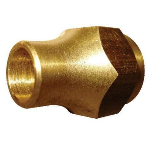 Brass Gas fitting 3-8 Flare Nut for 3-8 Copper Pipe - 1-.607 - Everything Caravans