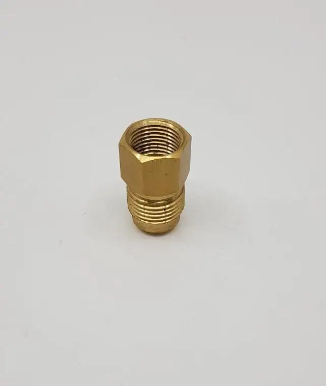 Brass Gas fitting 3-8 Flare to 1-2 Flare Adaptor - Everything Caravans