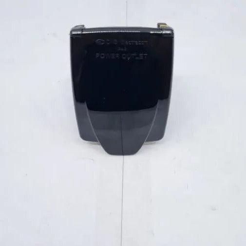 C Type 10A AC Power External Outlet Black CMS 230Vac Plug N Play - Black - Everything Caravans