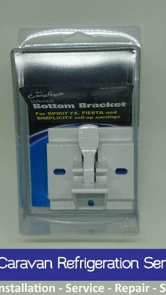 Carefree Awning White Bottom Bracket. 901019W - Everything Caravans