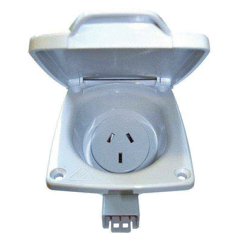 CMS 10amp Double Pole Auto Switch Socket Outlet for Caravan 240 Electrics - Everything Caravans