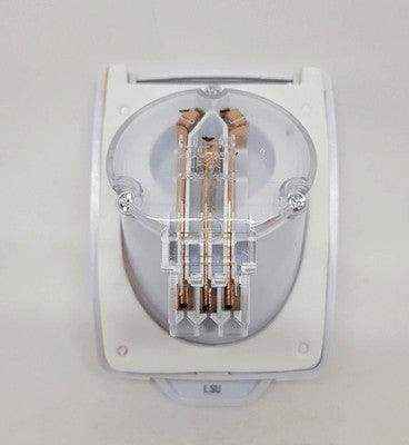 CMS 15amp Plug Power inlet White for Caravan 240 Electrics - Everything Caravans