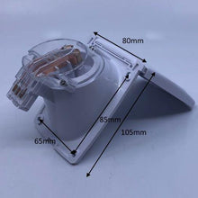 CMS 15amp Plug Power inlet White for Caravan 240 Electrics - Everything Caravans