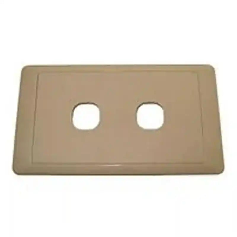 CMS Switch Plate Double Beige for Caravan 240 Electrics - Everything Caravans