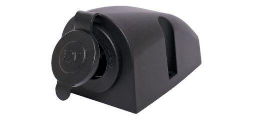 Caravan 12vdc Surface Mount Female Socket Car Accessory Black - Everything Caravans