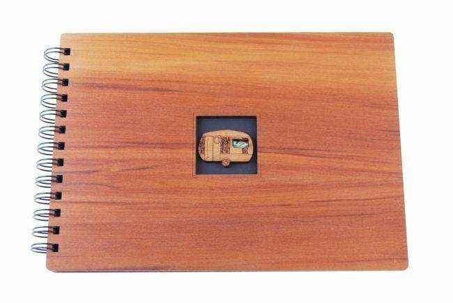 Classic Caravan Guest Book - Wooden Native NZ Timber - Everything Caravans