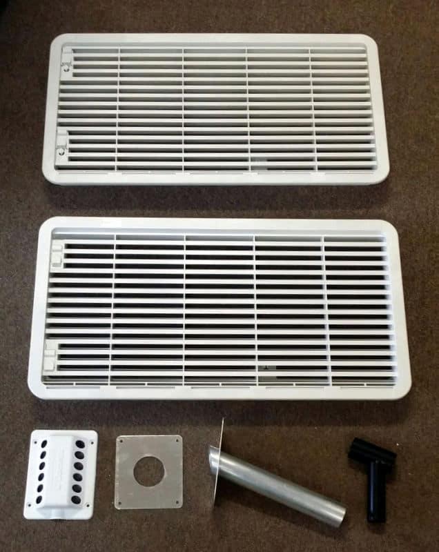 Complete 2x Vent Set for 3 Way Fridge Dometic Caravan Fridge Above 90 Litres - Everything Caravans