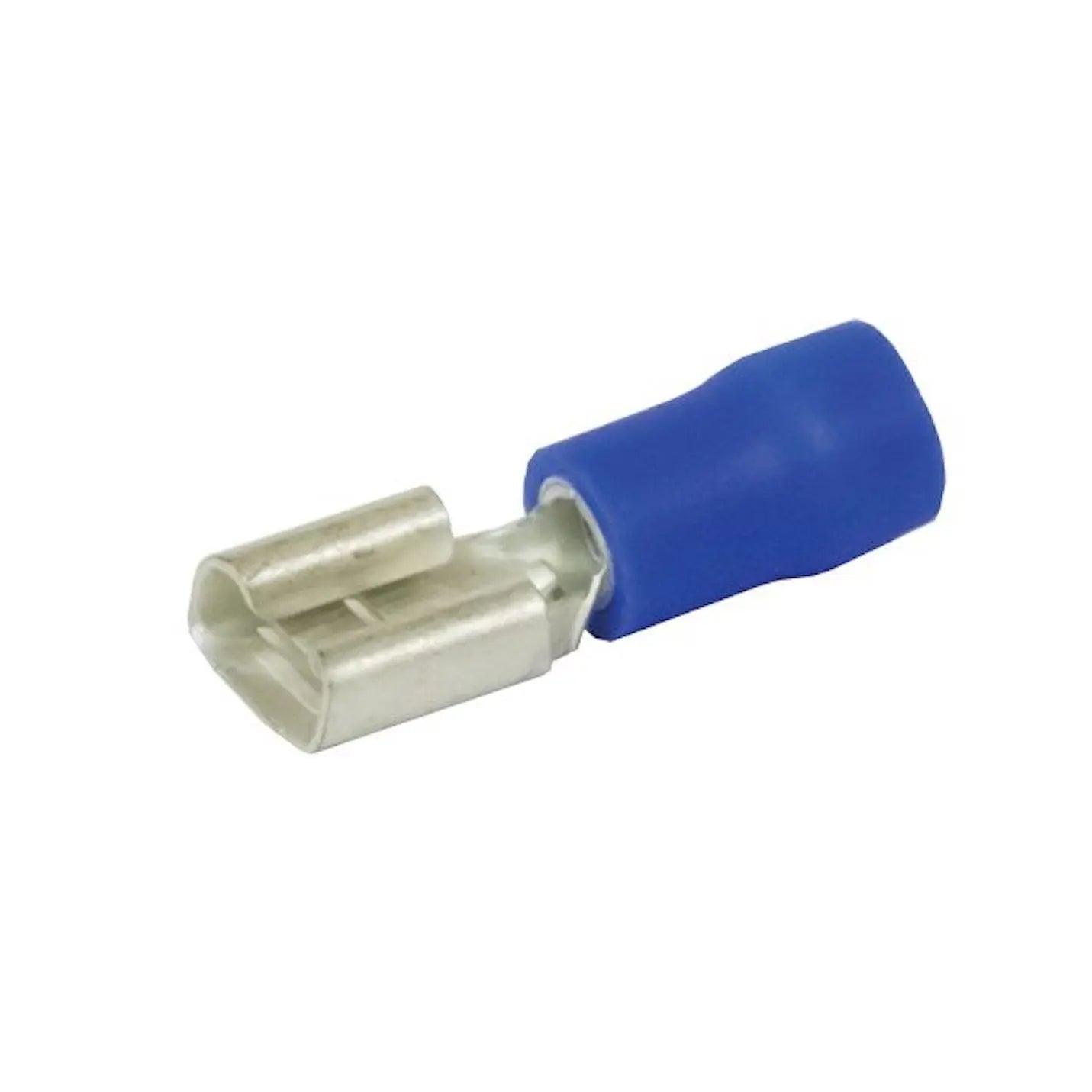 Crimp Connector Blue Qc Female 6.3mm - Pack of 8 - Everything Caravans