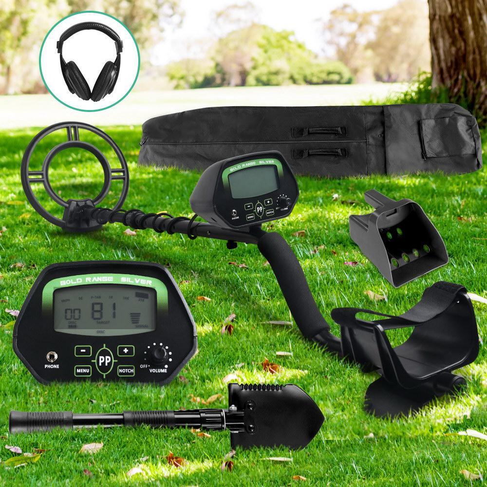 Deep Sensitive Metal Detector with LCD Shovel and Sand Scoop - Everything Caravans