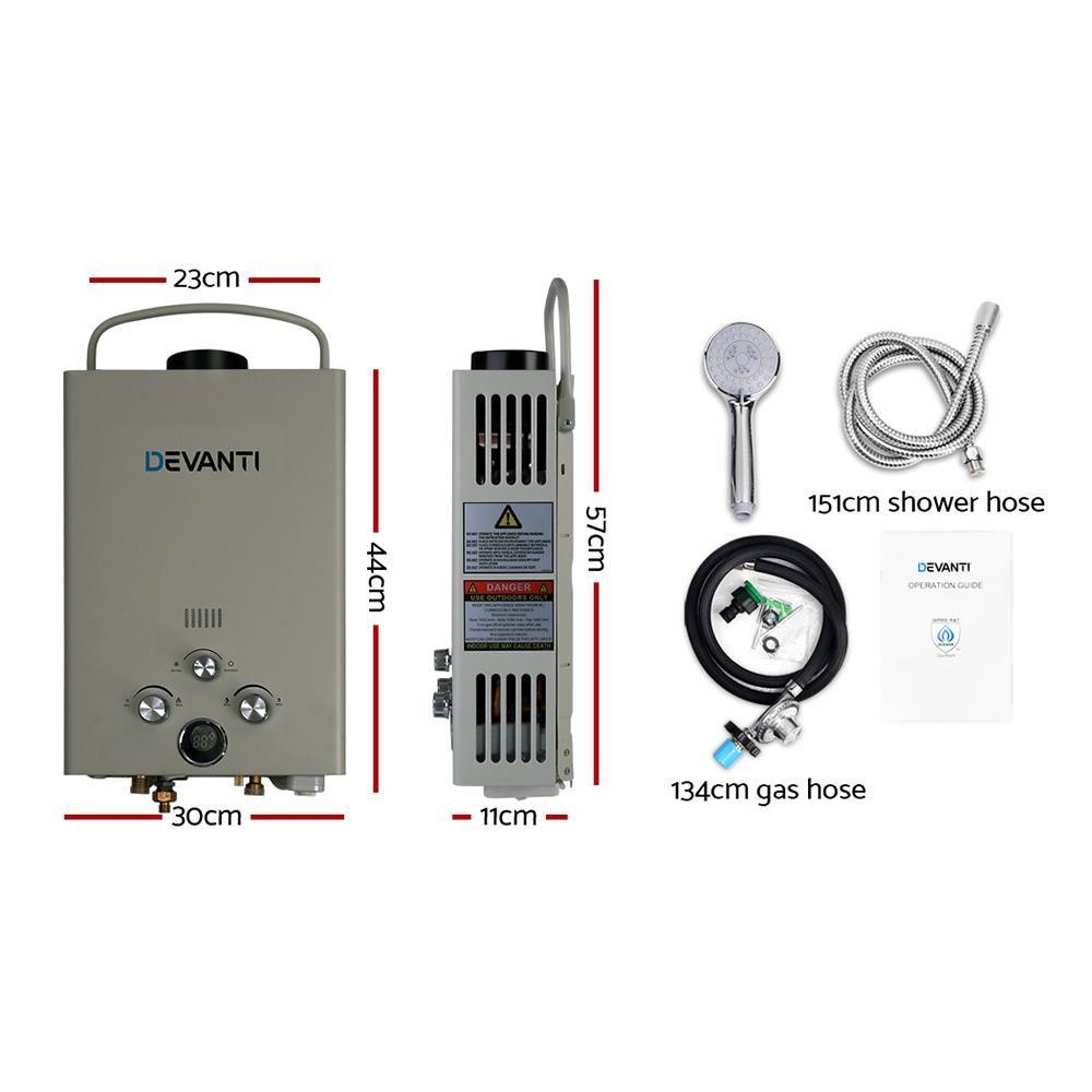 Gas Hot Water Heater Portable Shower Lpg - Everything Caravans