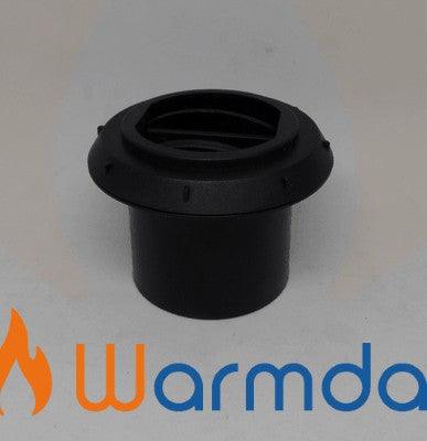 Directional Air Outlet - Closable - Aircon and Diesel Heaters 60-65mm Black - Everything Caravans