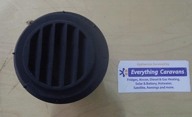 Directional Air Outlet - Non Closing Aircon and Diesel Heaters 60-65mm Black - Everything Caravans