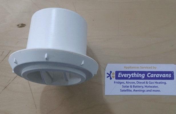 Directional Air Outlet - Closable Aircon and Diesel Heaters 60-65mm White - Everything Caravans