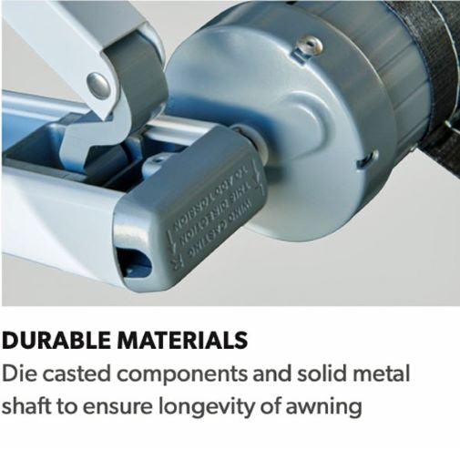 Dometic 8700 Awning 14" Charcoal Black - Roller Tube and Fabric Only - Everything Caravans