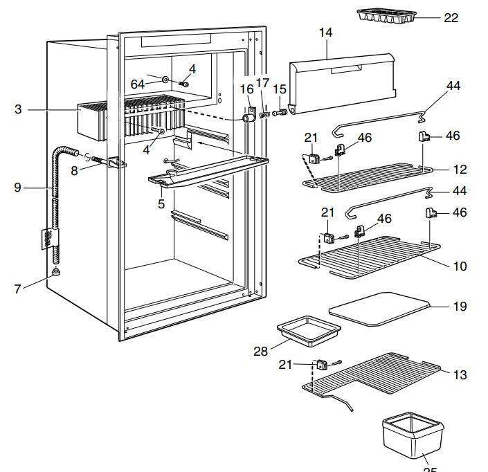 Dometic Electrolux Gas Fridge RM2453 RM2553 Draw for Lower Shelf - Everything Caravans