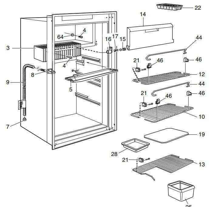 Dometic Electrolux Gas Fridge RM2453 RM2553 Draw for Lower Shelf - Everything Caravans