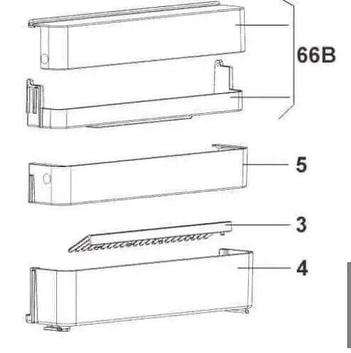 Dometic Lower Door Shelf RMD8551 RMD8501 RMD8555 - Everything Caravans