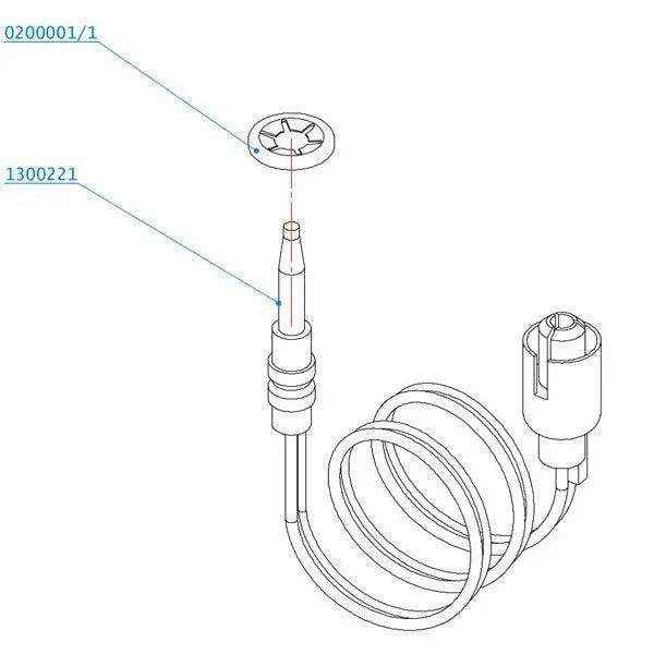 Dometic Smev Thermocouple 220mm - Everything Caravans