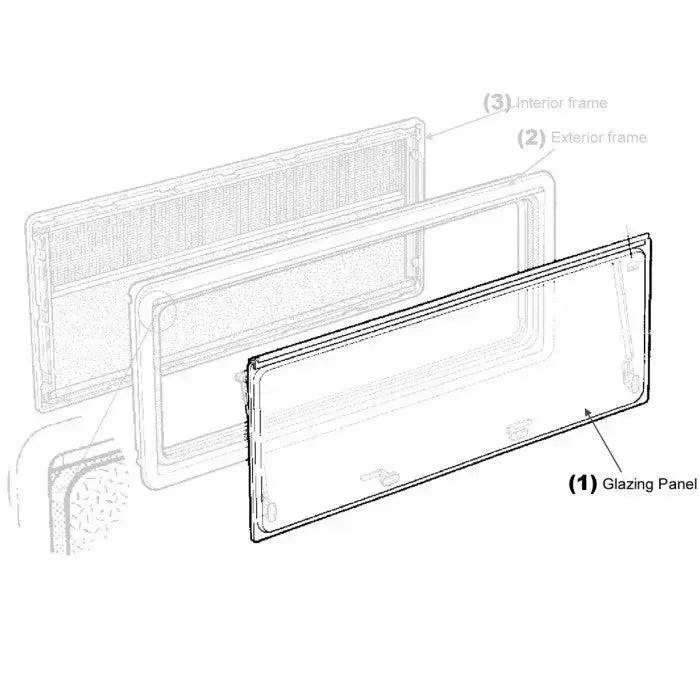 Dometic Window Blade CHAL 500X350mm - Everything Caravans