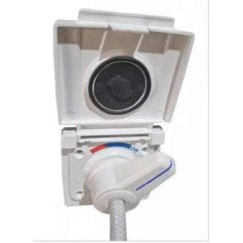 Ezy RV Exterior Shower Outlet White - Everything Caravans