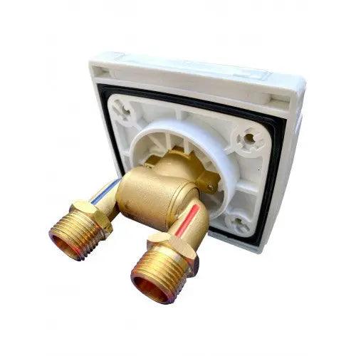 Ezy RV Exterior Shower Outlet White - Everything Caravans