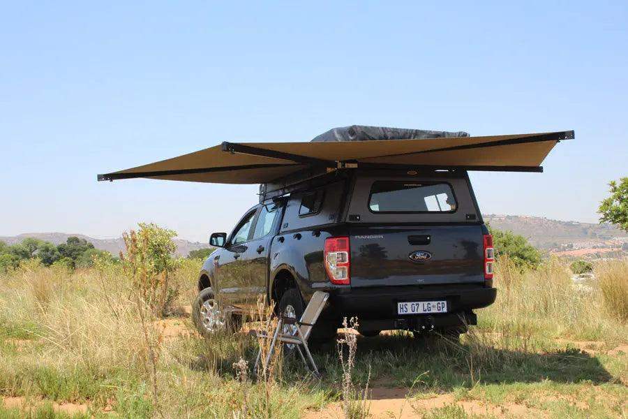 Eezi-Awn Bat 270 Awning Freestanding Left Side Mount Grey - Black Friday Sale - Everything Caravans