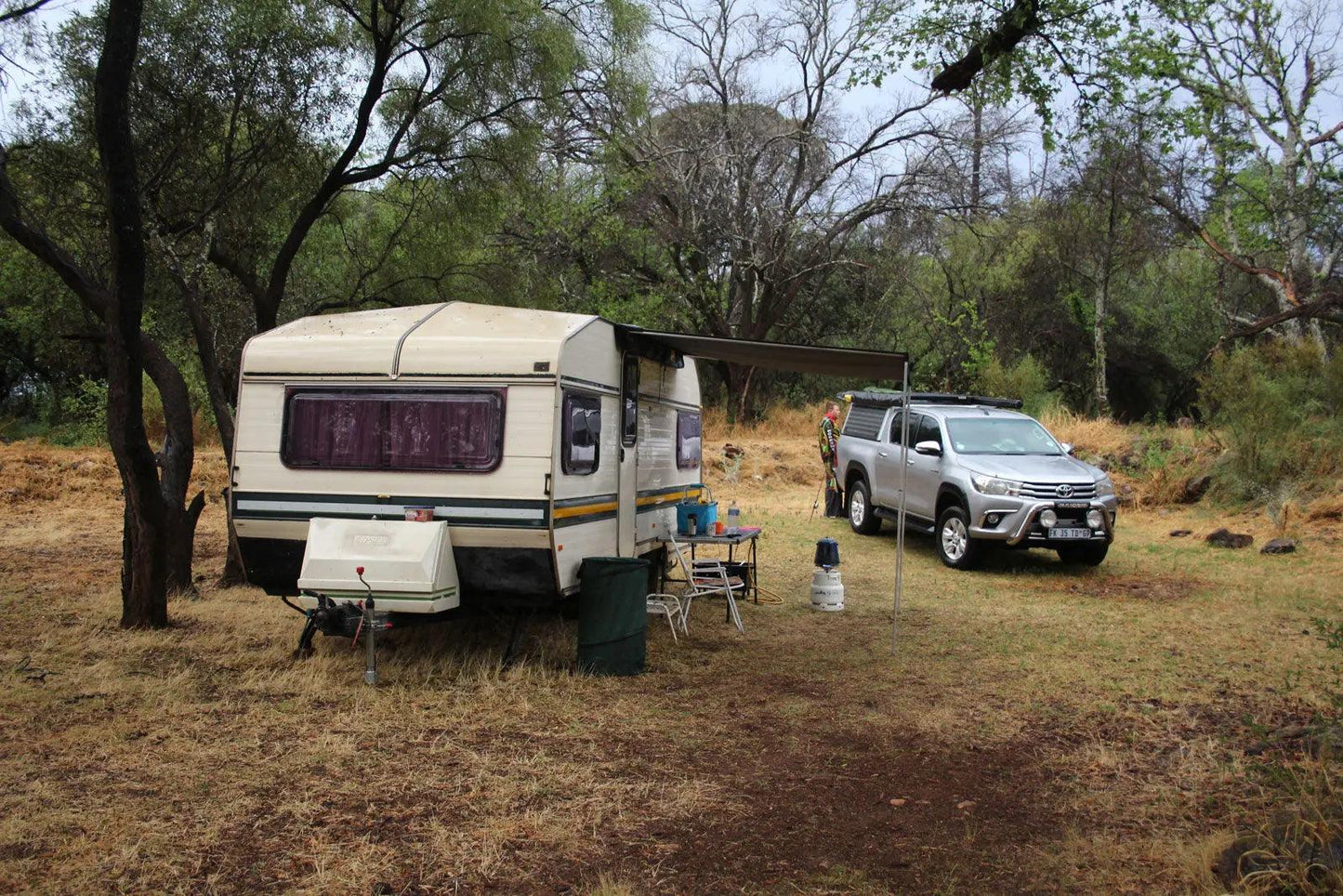 Eezi-Awn Caravan Bag Awning 3.5M Grey - Black Friday Sale - Everything Caravans