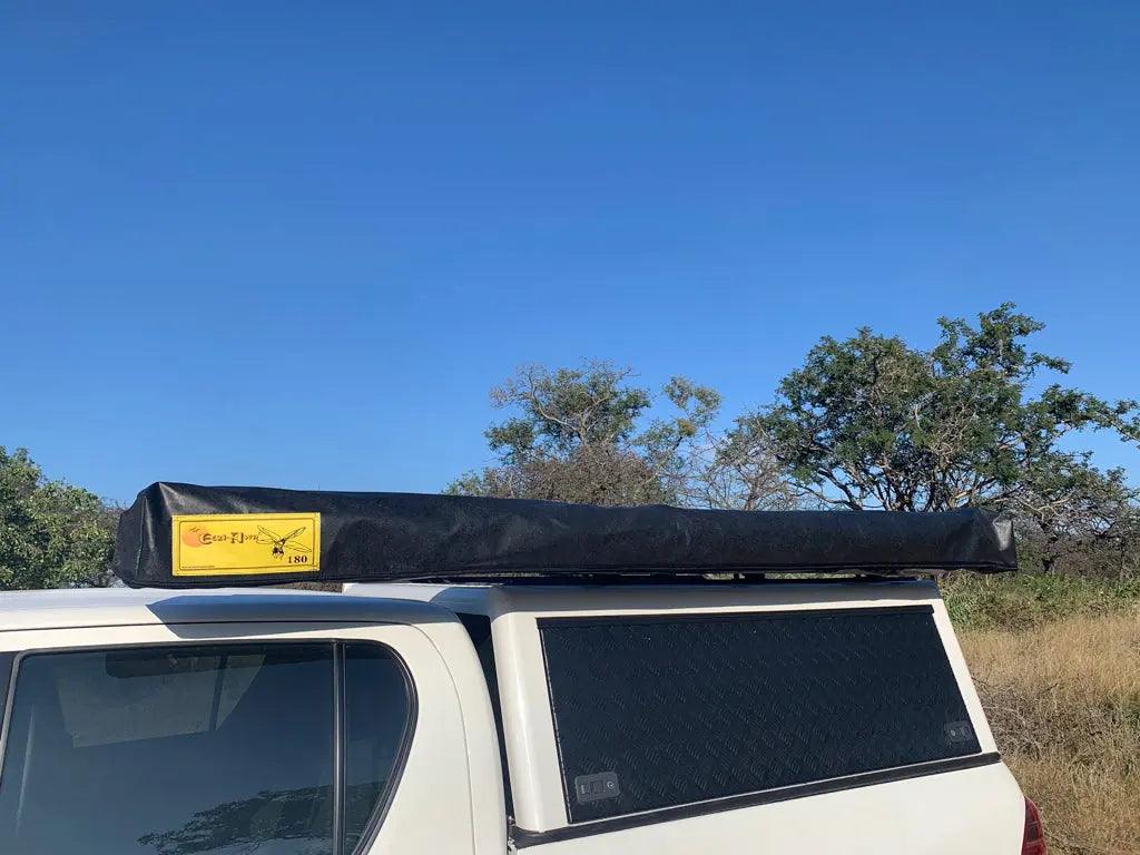 Eezi-Awn Dragonfly 180 Awning 2.3M Freestanding Left Side Mount Grey - Black Friday Sale - Everything Caravans