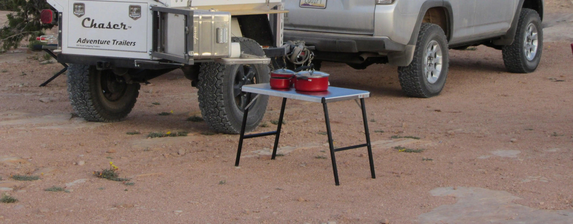 Eezi-Awn K9 Tables with Stainless Steel Top and Aluminium Legs - Everything Caravans