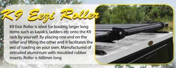 Eezi-Awn K9 Rack Roller Load Large Items Such as Kayaks and Ladders - Black Friday Sale - Everything Caravans