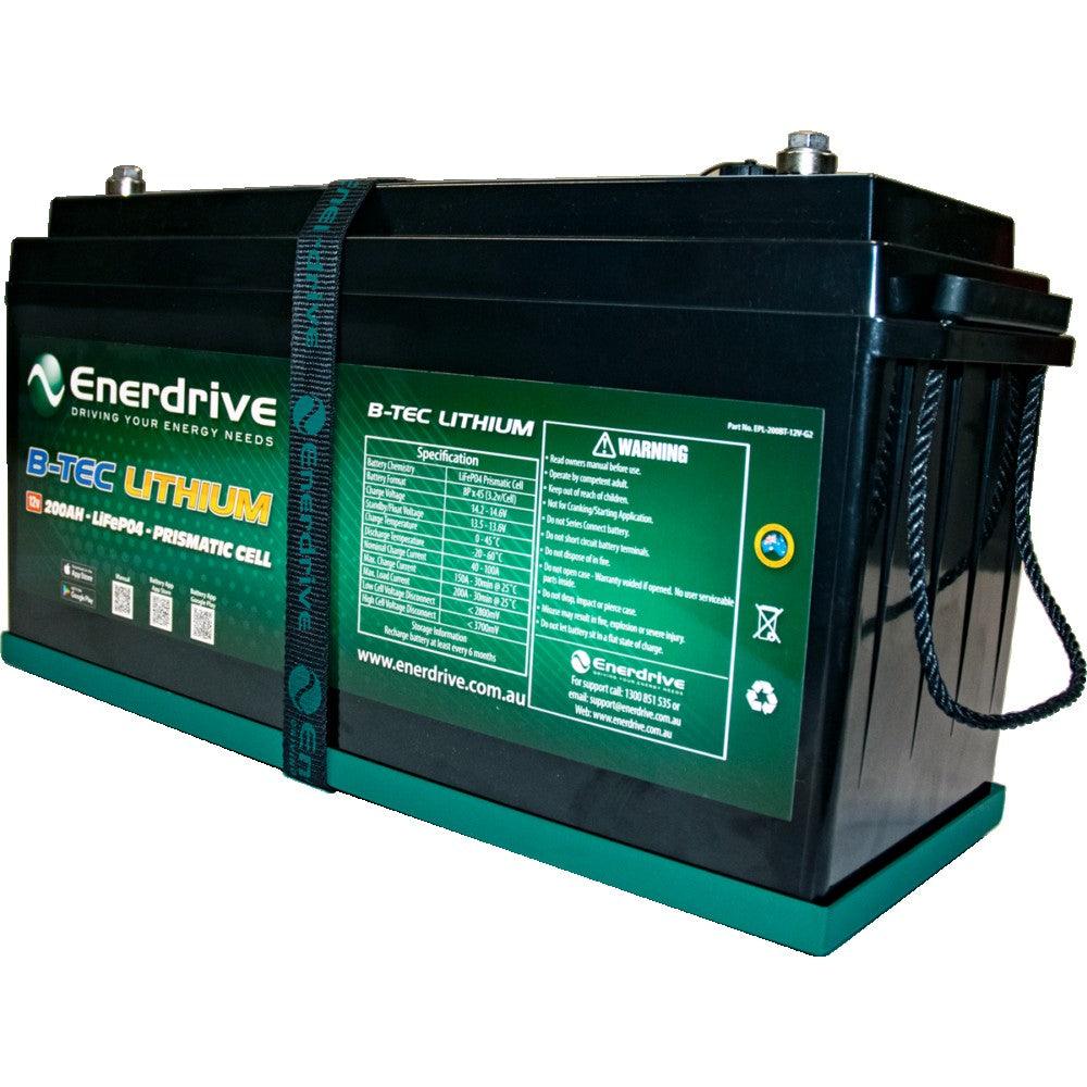 Enerdrive B-Tec 12v 200Ah Gen2 Lithium Battery Lifepo4 - Everything Caravans