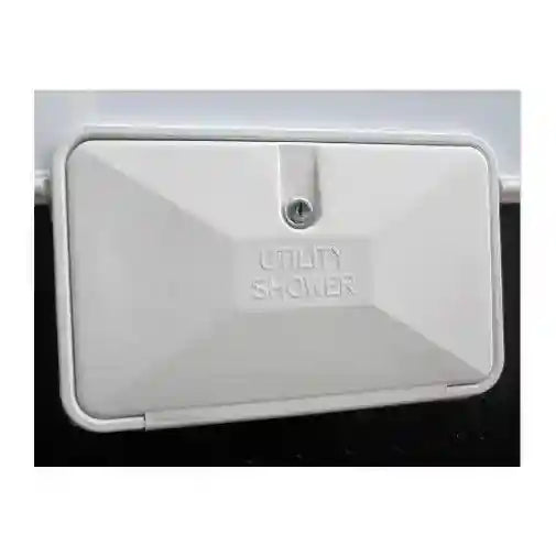 Exterior Recessed Shower Box White Caravan Camper Motorhome - Everything Caravans