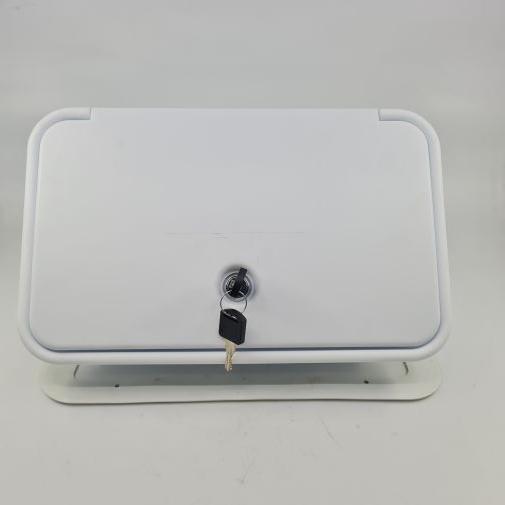 External Shower Box White - watermark - Everything Caravans