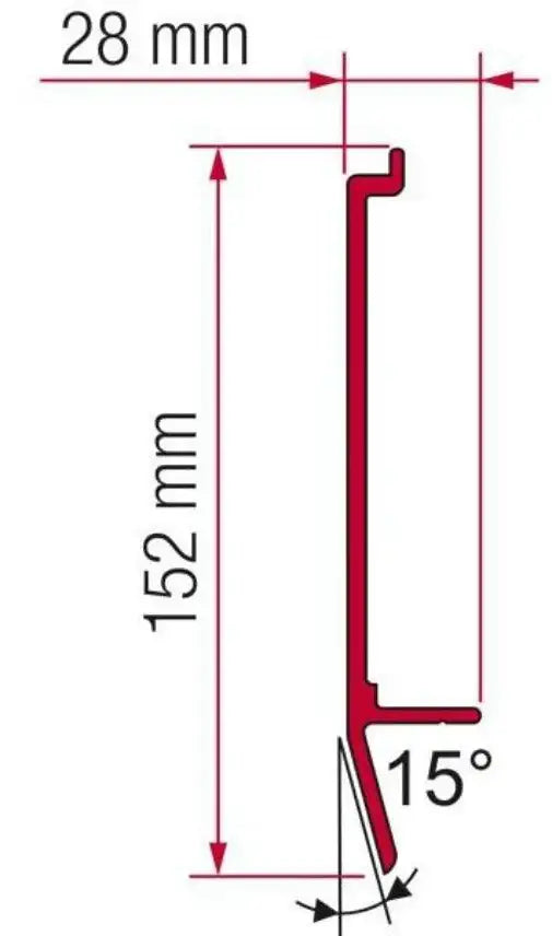 Fiamma Awn Mounting Bracket "U" for F45 Awning - Everything Caravans
