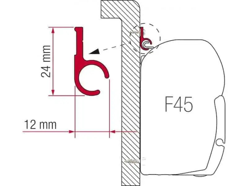 Fiamma Awning Rail 400cm - Everything Caravans