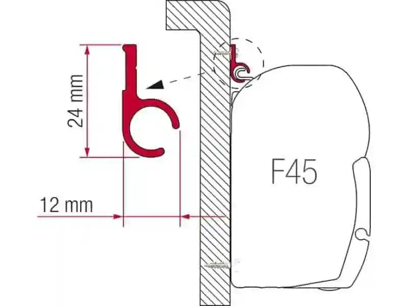 Fiamma Awning Rail 400cm - Everything Caravans