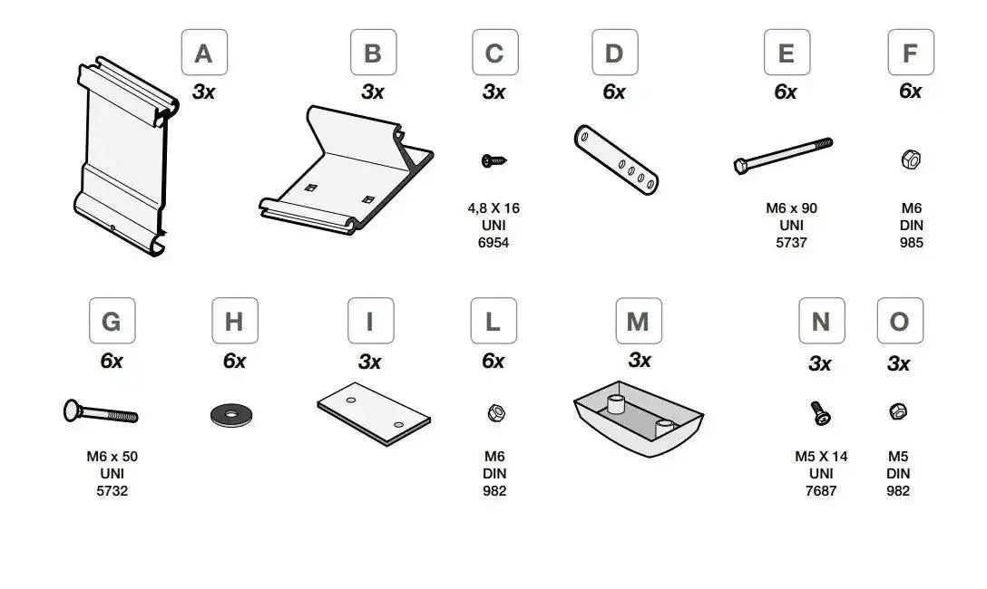 Fiamma F45 Kit Roof Adapter 98655-316 - Everything Caravans