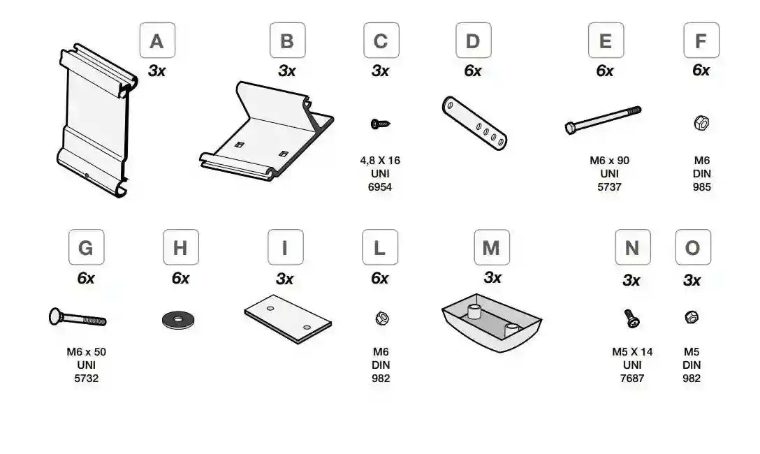 Fiamma F45 Kit Roof Adapter 98655-316 - Everything Caravans
