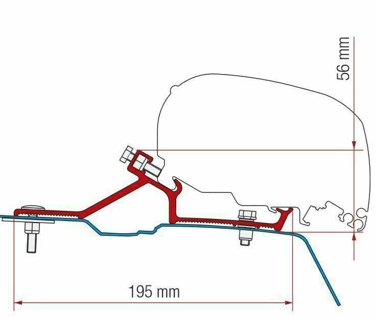 Fiamma F65 F80 Awning Fixing Kit Renault Master H2 Opel Movano H2 Nissan Nv400 H2 - Everything Caravans