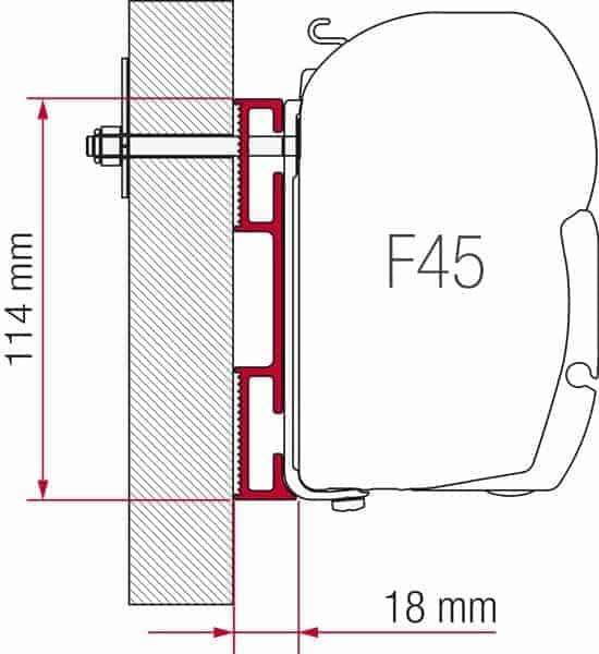Fiamma Spacer D Adapter for Spacing Out Mounts – On Sale - Everything Caravans