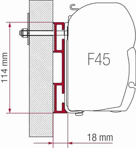 Fiamma Spacer D Adapter for Spacing Out Mounts – On Sale - Everything Caravans
