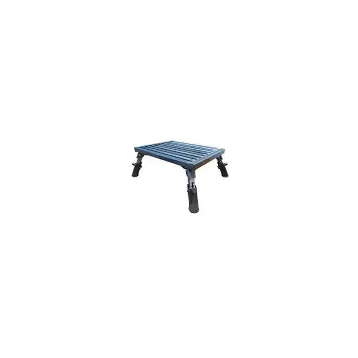 Folding Step with Height Adjustable Legs - 300Kgs - Everything Caravans