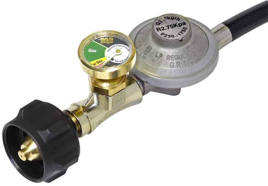 Gas Safety Gauge with Hose and Regulator - Everything Caravans