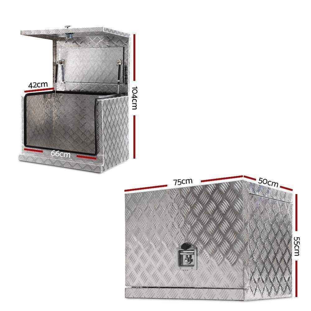 75X50X55Cm Aluminium tool Box - Everything Caravans