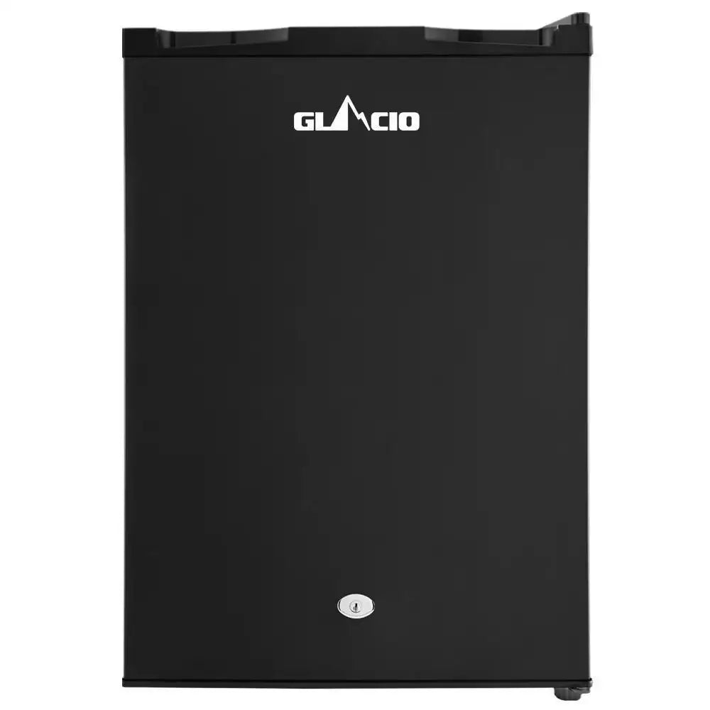 80L Upright Fridge Freezer 12v24V240v Black - Everything Caravans