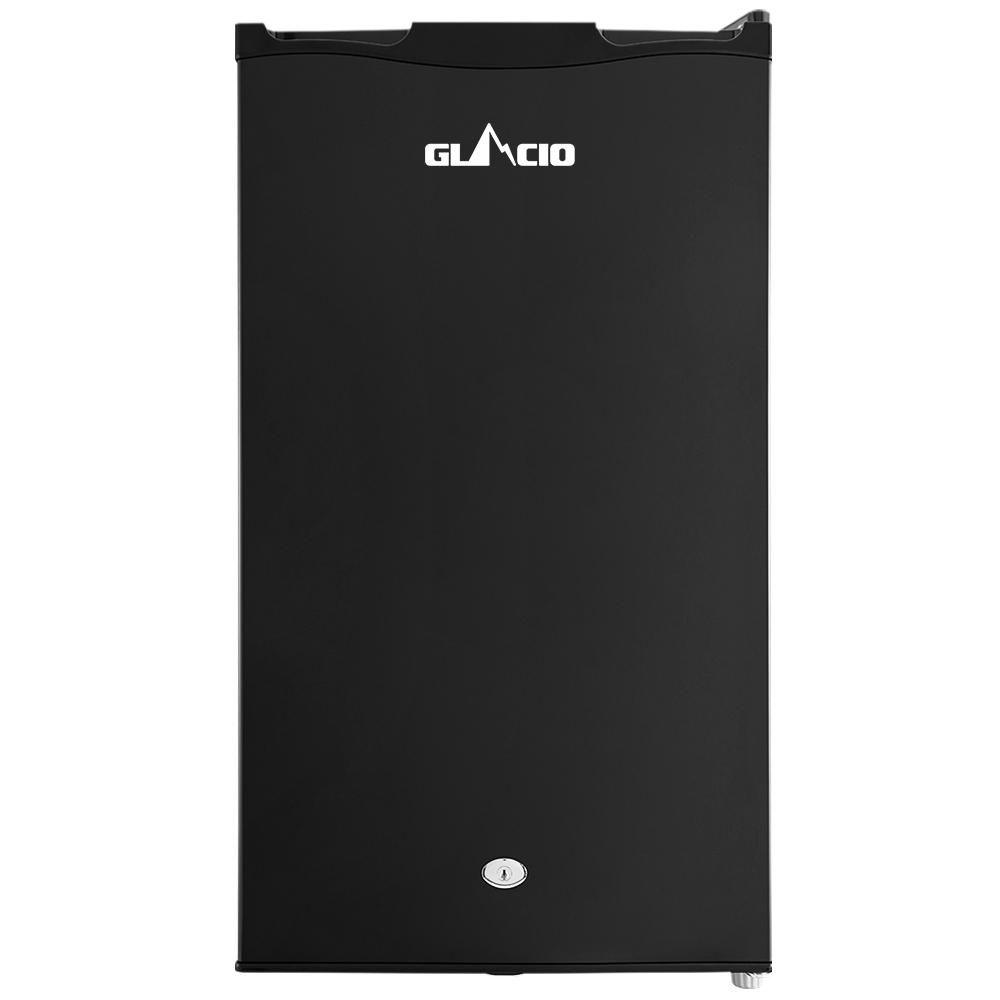 95L Upright Fridge Freezer 12v24V240v Black - Everything Caravans