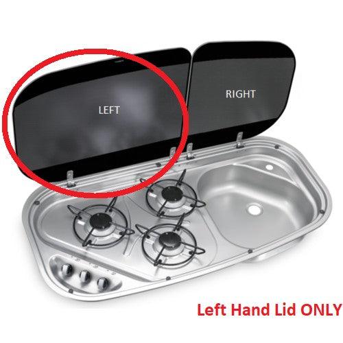 Glass Lid Left Hand Side Only for Cramer 3 Burner Combo Sink Cooktop - Everything Caravans