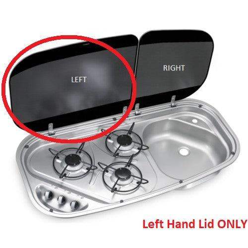 Glass Lid Left Hand Side Only for Cramer 3 Burner Combo Sink Cooktop - Everything Caravans
