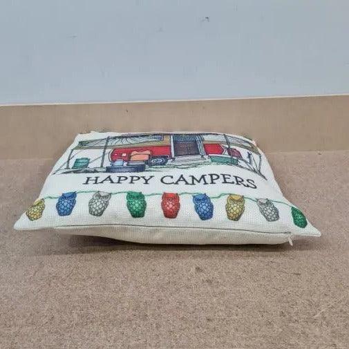 Happy Campers Pillow Cushion - Xpanda - Everything Caravans