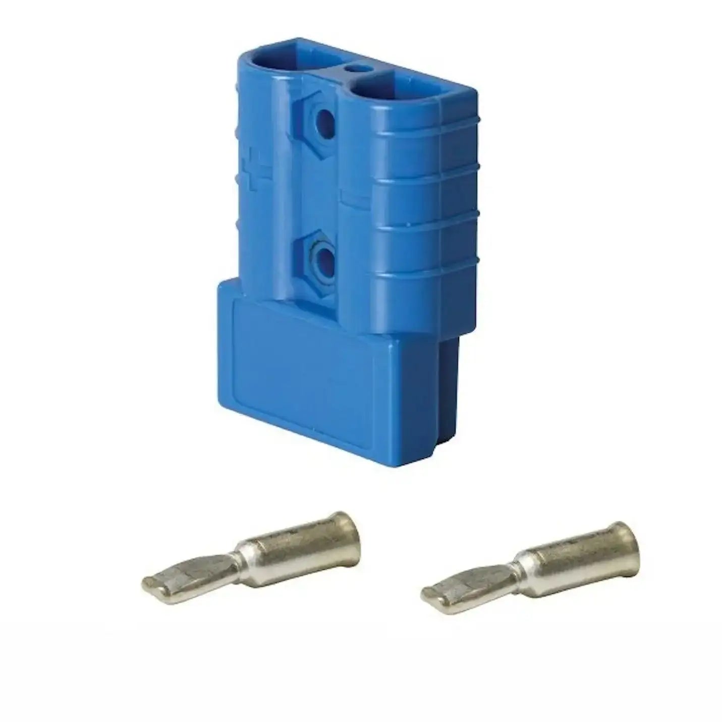 Heavy Duty Connector 50 amp ( Pins Suit 8mm2 ) - Blue - Everything Caravans
